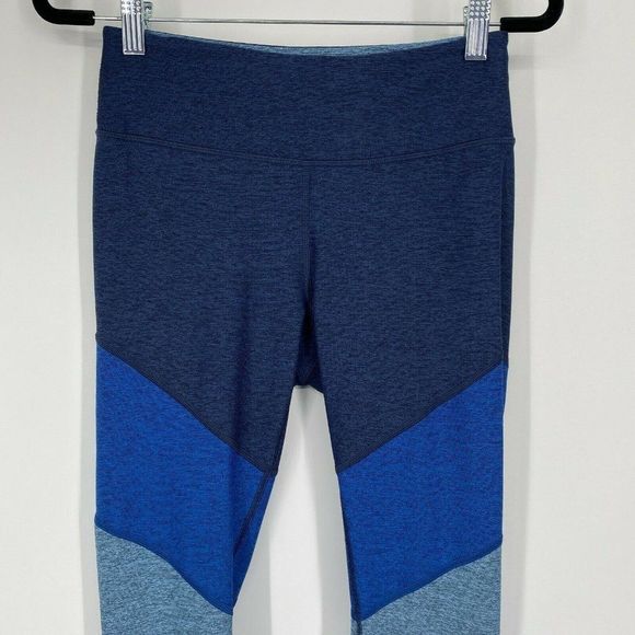 Outdoor Voices Springs 7/8 Tri-Color Leggings Size Small Stretch Cropped Workout - Picture 2 of 10